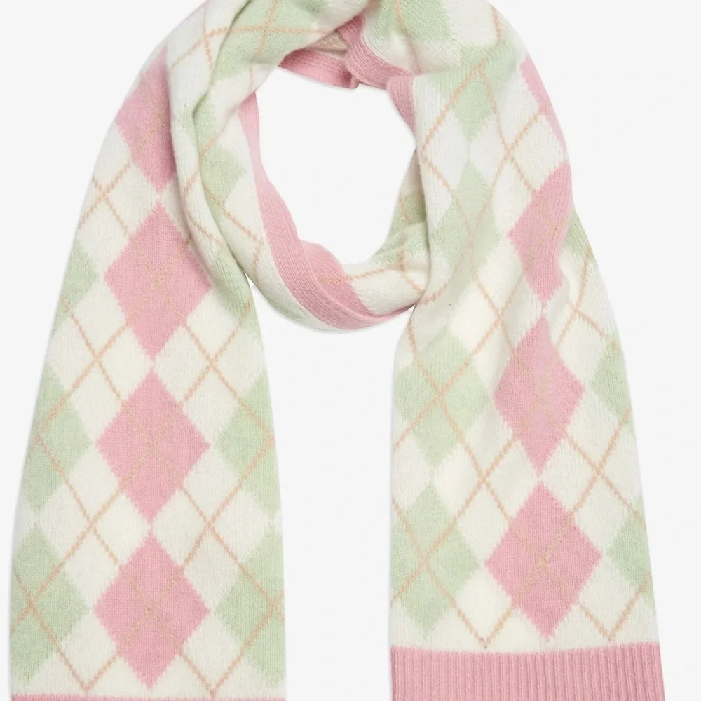 LOVESHACKFANCY Louanne Scarf - Cashmere & Wool Blend - Palm Beach Multi - New - Picture 1 of 5